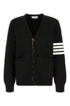 THOM BROWNE Baumwolle Milano Stitch 4-Bar V-Ausschnitt Cardigan 25SS 141548190 [P]