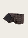 LOUIS VUITTON Braune Mikro Damier Muster Krawatte 160802801 [P]