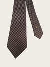 LOUIS VUITTON Braune Mikro Damier Muster Krawatte 160802801 [P]
