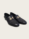 Hermes Black H Logo Gold Women's Paris Loafers 160803011 [P]