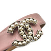 CHANEL Pearl Leather Belt Pink 80 160804716 [P]
