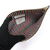 THOM BROWNE Kleine Dokumentenhalter Clutch aus schwarzem genarbtem Leder MGD69118ETC 160805013 [P]