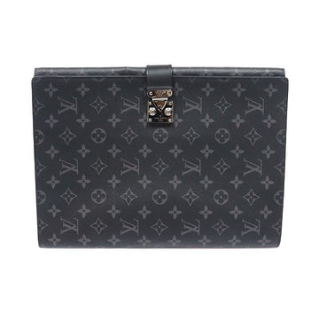 LOUIS VUITTON モノグラムエクリプスキャンバスFRANK GMドキュメントタブレットケースクラッチ 160805077 [P]