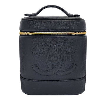CHANEL Vintage Caviar Vanity Bag Black 5 Series A01998 160808182 [P]
