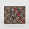 Gucci Snake Print GG Supreme Canvas Compact Wallet 160619849 [P]