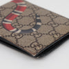 Gucci Snake Print GG Supreme Canvas Compact Wallet 160619849 [P]