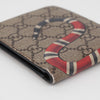 Gucci Snake Print GG Supreme Canvas Compact Wallet 160619849 [P]