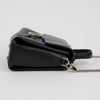 GUCCI Interlocking Leder Top Handle Chain Schultertasche Schwarz 160627602 [P]