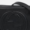Gucci Disco Soho Leather Shoulder Bag Black 160665020 [P]