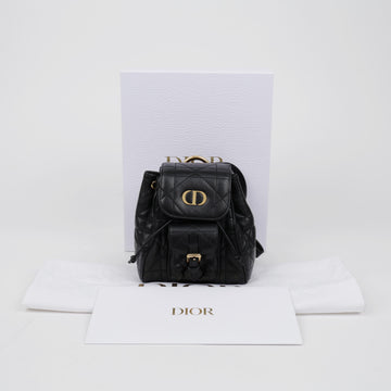 Dior Lambskin Karo Nano Backpack Black 160670792 [P]