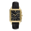 ARMANI Chronograph Quadrat Herren Lederuhr 152826018 [P]