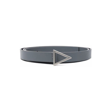 Bottega Veneta Triangle Buckle Belt Gray 657149 VMAU3 1242 160855698 [P]