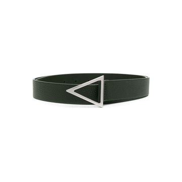 Bottega Veneta Triangle Buckle Belt Deep Green 657154 VCP51 3203 160855699 [P]