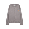 Maison Kitsune Double Fox Head Comfort Cardigan Top Melange 158543388 [P]