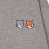 Maison Kitsune Double Fox Head Comfort Cardigan Top Melange 158543388 [P]