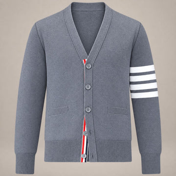 Thom Browne Cotton Crepe V-Neck Cardigan 160867154 [P]