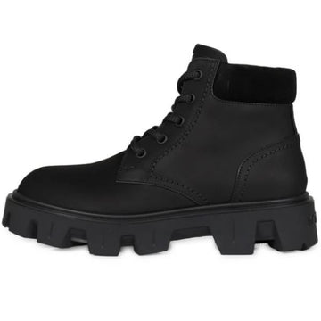 MONCLER Peak City ヌバック & スエード アンクルブーツ (4F00070 M6882 999) 160646395 [P]