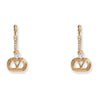 Valentino Oblate Swarovski® Crystal Metal Earrings 157183227 [P]