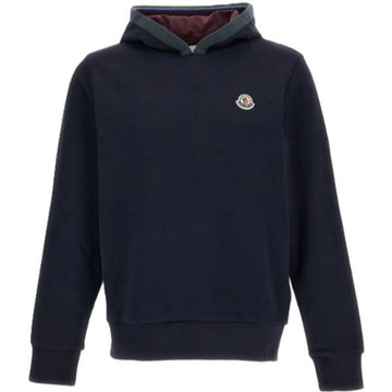 MONCLER Bürsted Baumwolle Logo Hoodie 160877805 [P]