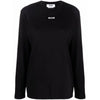 MSGM Micro Logo Print Long Sleeve T-Shirt 75829703 [P]