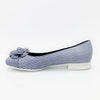 CHANEL Streifen Kamelien Flachschuhe 36 230 5VCHS46140 129339736 [P]