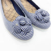 CHANEL Streifen Kamelien Flachschuhe 36 230 5VCHS46140 129339736 [P]