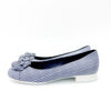 CHANEL Streifen Kamelien Flachschuhe 36 230 5VCHS46140 129339736 [P]