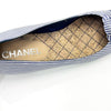 CHANEL Streifen Kamelien Flachschuhe 36 230 5VCHS46140 129339736 [P]