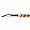 CHANEL Gold Chain Leather Bracelet 5VCHA13691 150217424 [P]