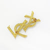 SAINT LAURENT YSL Logo Gold Brosche 5VSLA27772 138408932 [P]