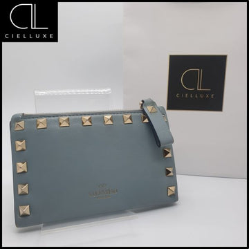 Valentino Rockstud Cardholder (Sky) 160892408 [P]