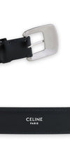 CELINE Herren BC14 25 mm Leder Gürtel (Schwarz) 38SI 135816129 [P]