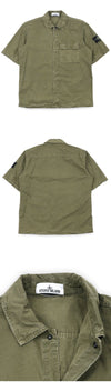 Stone Island Men's Chest Pocket Short Sleeve Overshirt Jacket 153845261 [P]
