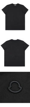 MONCLER Damen Sticklogo Kurzarmshirt schwarz 8C00029 89AUO 999 154484075 [P]