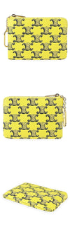 CELINE Keyring-Münzgeldbörse aus Canvas für Damen (Gelb) 10C662GWH 11YN 155331134 [P]