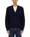 MAISON KITSUNE Bold Fox Head Patch Comfort Rib Cardigan 151061437 [P]