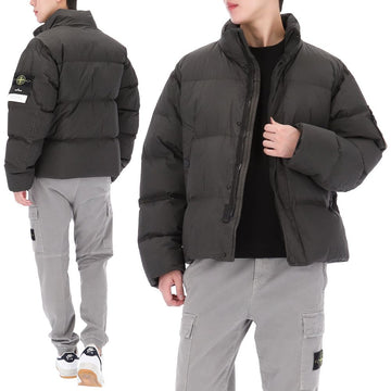 Stone Island Crinkled Down Jacket with Patch 4100109 S0A23 V0062 160920951 [P]