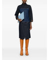 Fendi Blue Two Tones Denim Dress 152204538 [P]