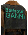 BARBOUR GANNI ワックス トレンチコート LWX1450 BR51 152202469 [P]