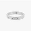 Maison Margiela Engraved Logo 3mm Silver Ring 159166211 [P]