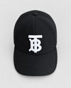 Burberry Monogram Cotton Baseball Cap Black Unisex 160928508 [P]