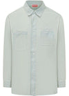 KENZO Stone Bleach Chambray Arbeitshemd Denim 156799207 [P]