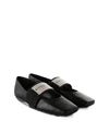 GIVENCHY Gepolsterte Ballerinas aus strukturiertem Leder 156799156 [P]