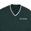 SPORTY & RICH SERIF Logo Embroidered V-Neck Sweater VN871FO 61327418 [P]