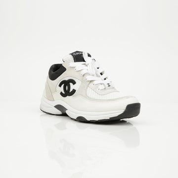CHANEL CC Logo Tennis Sneakers Size 36 159297109 [P]