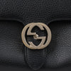 GUCCI Interlocking Leder Top Handle Ketten Schultertasche Schwarz 160627190 [P]