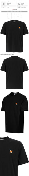 MAISON KITSUNE Fox Head Patch T-Shirt Schwarz PM00107KJ7026 P199 159639536 [P]