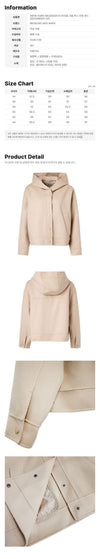 MaxMara Virgin Wool Cropped Hoodie Jacket Sand 2625086041 031 159257525 [P]