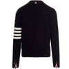 Thom Browne Cotton Milano Stitch 4-Bar V-Neck Cardigan 121380691 [P]