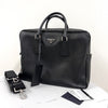 Prada Saffiano Briefcase Tote Bag Black (VA0891) 160961611 [P]